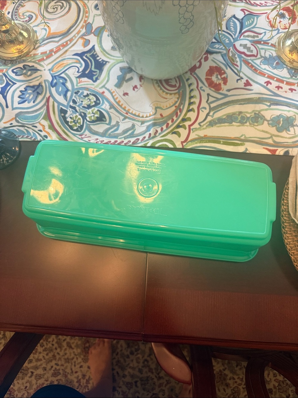 Tupperware Turquoise Rectangular Food Storage Container - Picture 5 of 8